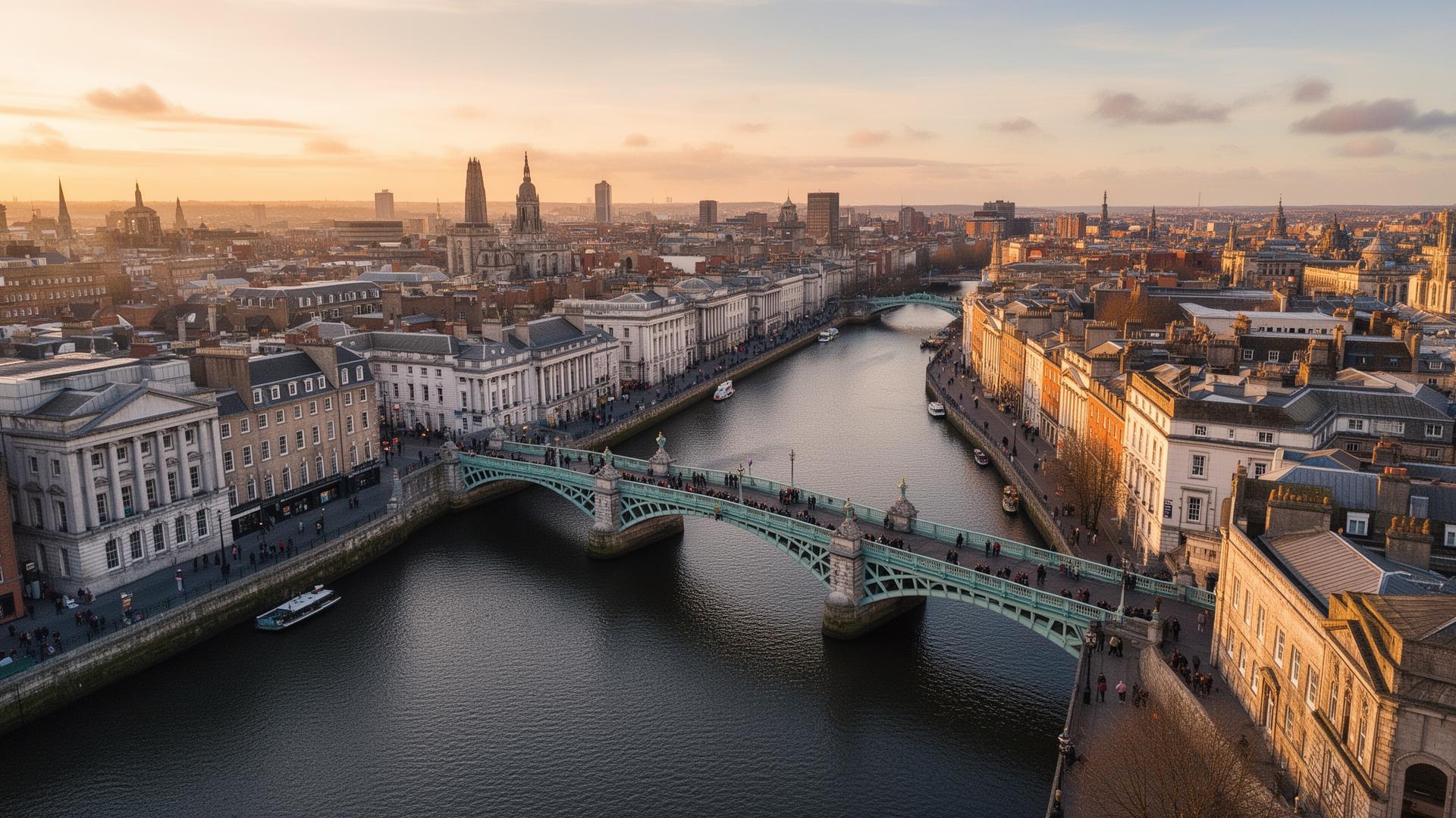 Dublin city skyline